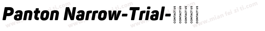 Panton Narrow-Trial字体转换